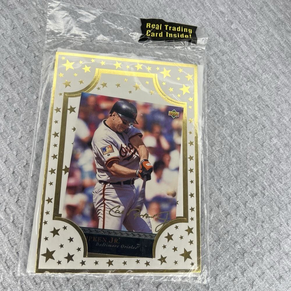 Cal Ripken Jr Baltimore Orioles Oversized Greeting Card Upper Deck Sealed 3x5”